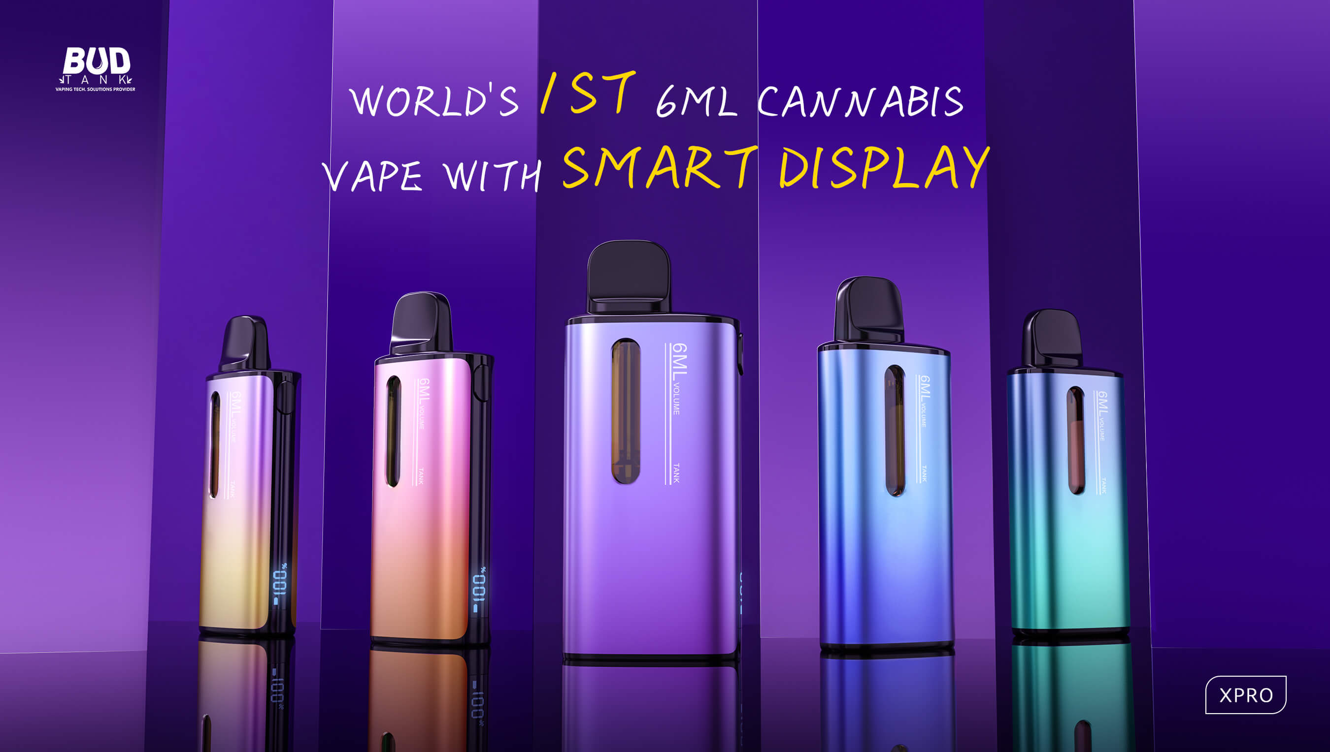 BudTank Luanches XPRO: World's 1st Cannabis Vape with Smart Display!